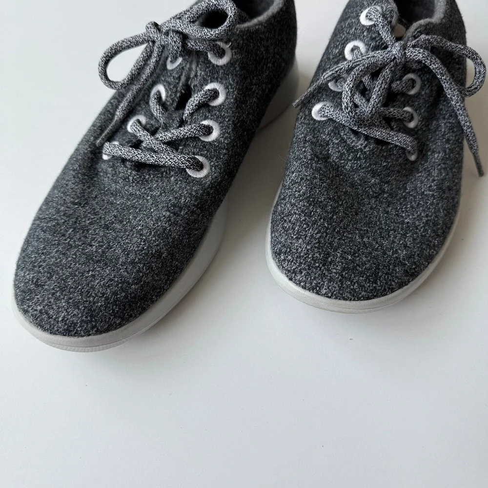 Allbirds Natural Gray Wool Runners Womens Size 9 - Picture 3 of 6